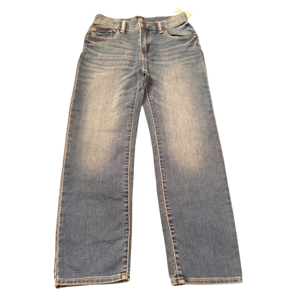 Gap Kids Boys Size 8 Regular Stretch Original Straight Leg Jeans Medium Wash NWT